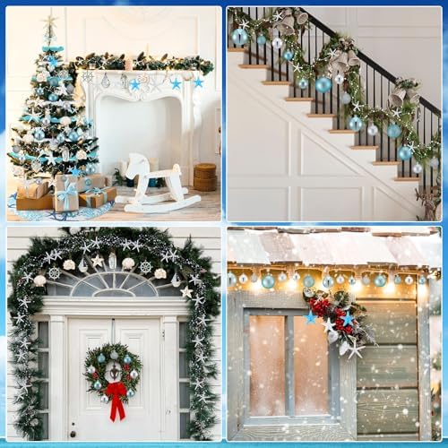 Seenelling 81 Pcs Beach Themed Christmas Tree Ornaments Set