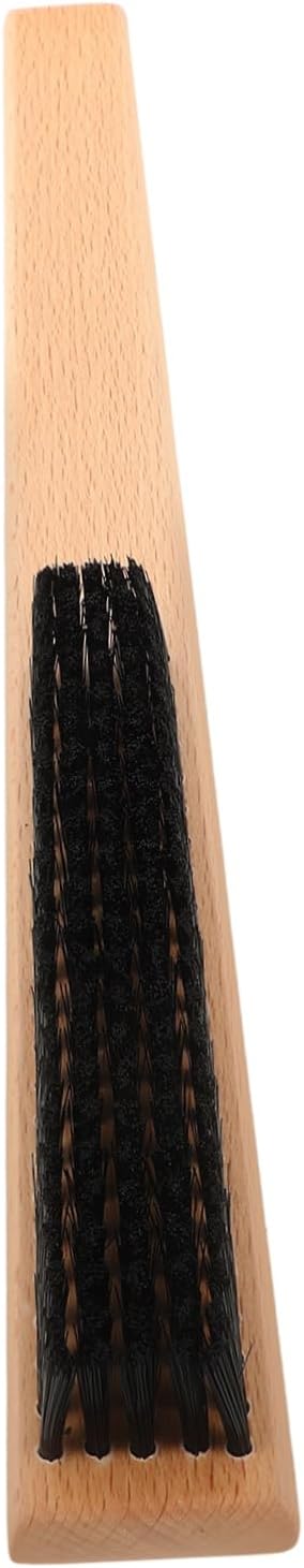 FRCOLOR 2pcs Clothing Bristles Cleaning Brush Wood Handle for Home and Travel Use Gentle Lint for Coats Blankets and Canvas Shoes