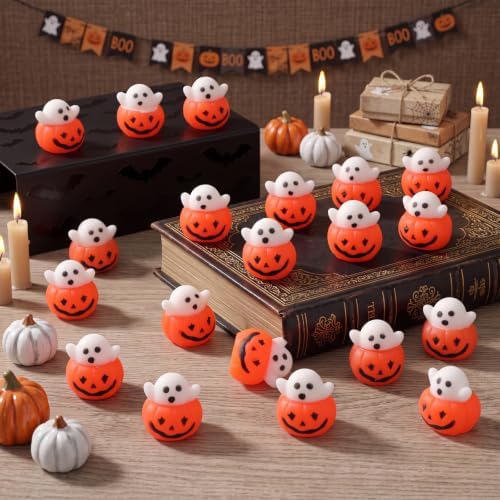 Thenshop 20 Pcs Halloween Pumpkin Ghost Trick or Treat Party Favors