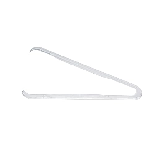 Party Essentials N64 Serving Tongs, 6-1/2", Clear (Pack of 48)