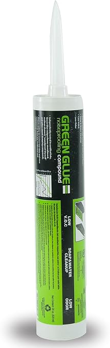 Green Glue Noiseproofing Compound - 6 Tubes,net wt 28 fl.oz(828 ml)