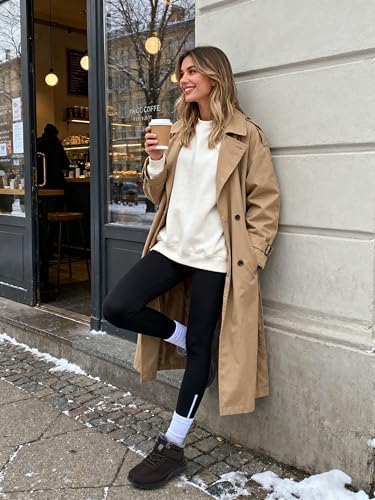 SHIBEVER Snow Boots Women Warm: Winter Fur Lined Ankle Booties