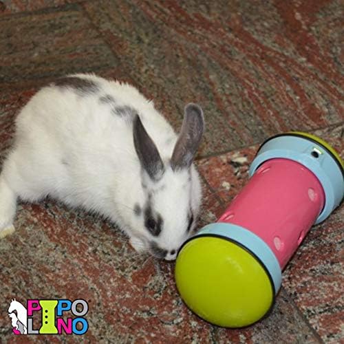 PIPOLINO Cat S Blue, Green and Pink - Mobile Adjustable Dry Food Dispenser