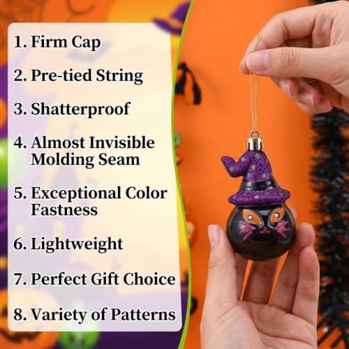 Valery Madelyn Halloween Decorations 24ct Shatterproof Tree Ornament Indoor