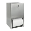 Stardrix 2 Roll Stainless Steel Commercial Toilet Paper Dispenser, Heavy Duty Wall Mount Tissue Holder with Lock for Restroom/Bathroom