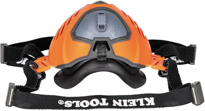 Klein Tools 60553 Reusable P100 Half-Mask Respirator with Replaceable Filters for Dust, Metal Fumes, and Oil Mist, S/M