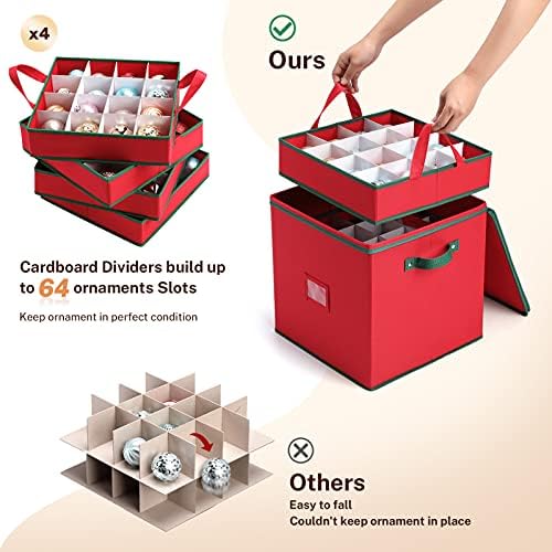MaidMAX Ornament Storage Box, Christmas Ornament Storage, Ornament Storage