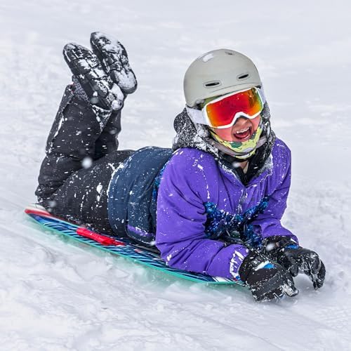 Artikfun 36in Winter Foam Snow Sled with Tow Rope and Handles