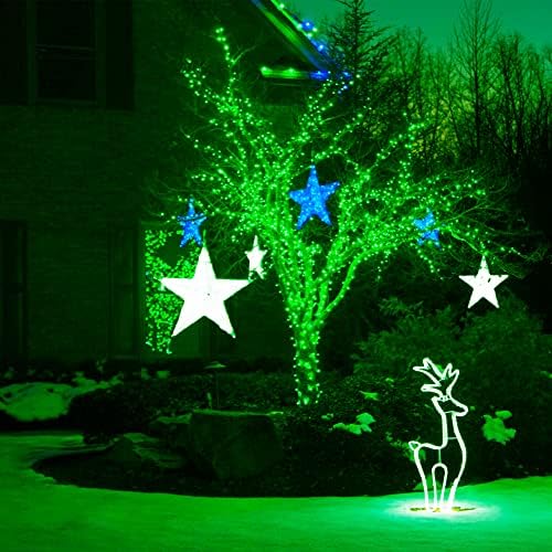 164Ft 500 LED Green Halloween Lights, Waterproof 8 Twinkle with Memory Functions Green String Lights for Indoor Outdoor Tree Garden Halloween Decoration