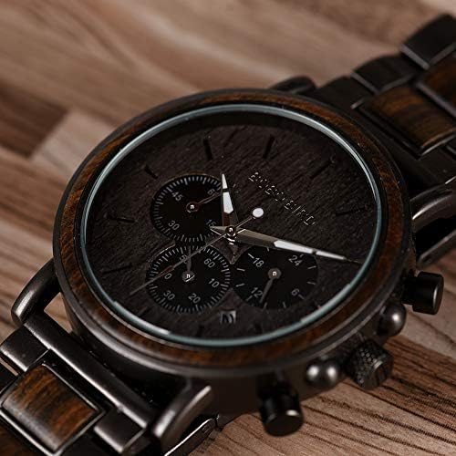 2win Engraved Wooden Watch for Boyfriend My MAN Fiancé Husband Customized Personalized Wood Watches for Men Birthday Anniversary Personalized Watch
