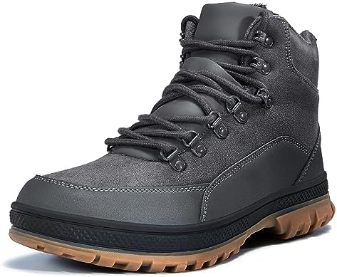 Wondamo Men's Snow Boots Lightweight Waterproof Winter Cold Weather Shoes