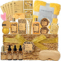 Birthday Gifts for Women, 35Pcs Honey Almond Spa Gift Basket, Get Well Soon