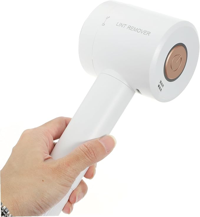 USB Rechargeable Hair Ball Shaver Lint Remover for Clothes Sweaters Fluff Trimmer with Blades Portable White Defuzzer for Home and Travel Use