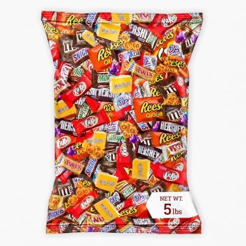 Chocolate Assorted Bulk Candy - 5 LB Chocolate Candy Variety Pack - Bulk Chocolates MilkChocolate Candies & DarkChocolate - BulkCandy Mix for CandyBags - CandyBulk