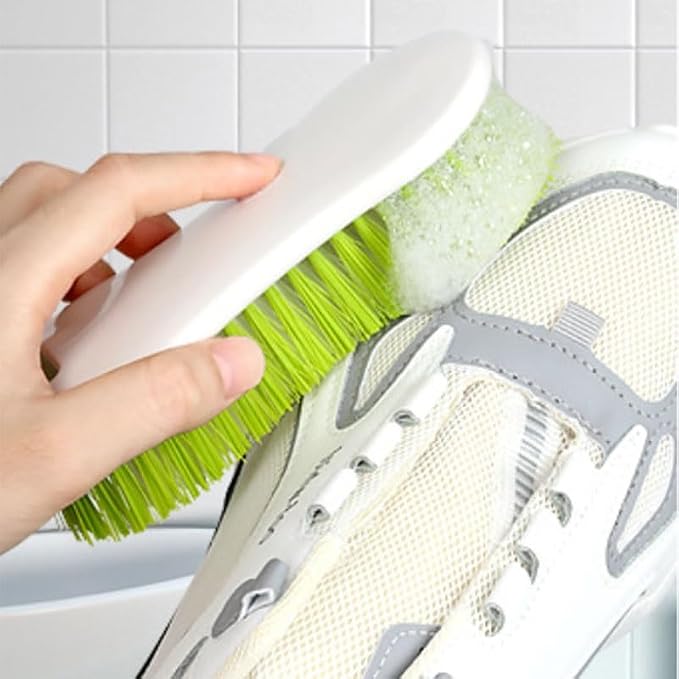 Handheld Kitchen Cleaning Shoe Brush for Stain Removal Protection with Flexible Soft Bristle
