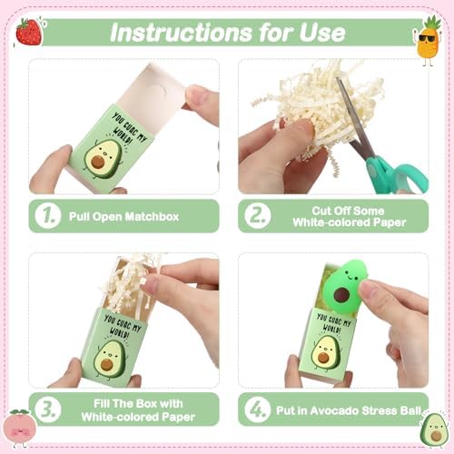 36 Sets Appreciation Fruit Gifts Inspirational Party Favors