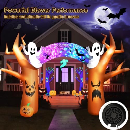 17 FT Halloween Inflatable Tree Archway Outdoor Yard Decoration