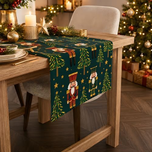 Christmas Decorations - Nutcracker Christmas Table Runner Home Party Decor