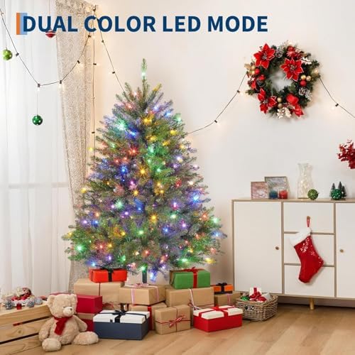 Garvee 6 ft Artificial Christmas Tree Prelit, PVC Xmas Tree