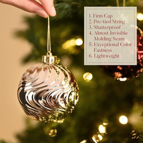 Valery Madelyn 100ct Christmas Tree Decorations Variety Ball Ornaments Set
