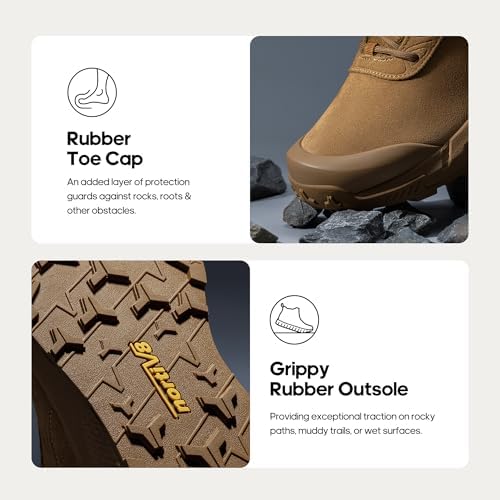 NORTIV 8 Men's Waterproof Military Tactical Work Boots