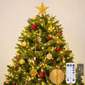 Iseebiz 25Ft 500 LED Cluster Christmas Tree Lights with Remote & Timer