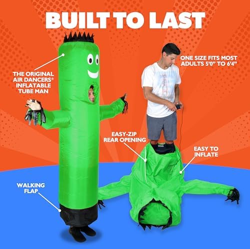 LookOurWay Inflatable Tube Man Costume - Wacky Wavy Arm Guy Funny Inflatable Halloween Costume