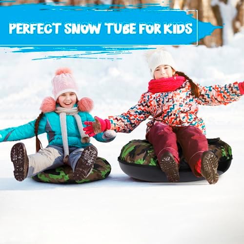 Slippery Racer Heavy Duty Commercial Snow Tube, Hard Bottom, Cushion Insert, Canvass Cover-42”