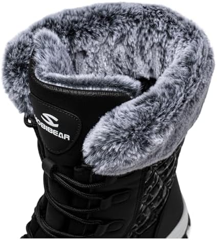 HOBIBEAR Women's Winter Snow Boots Warm Faux Fur