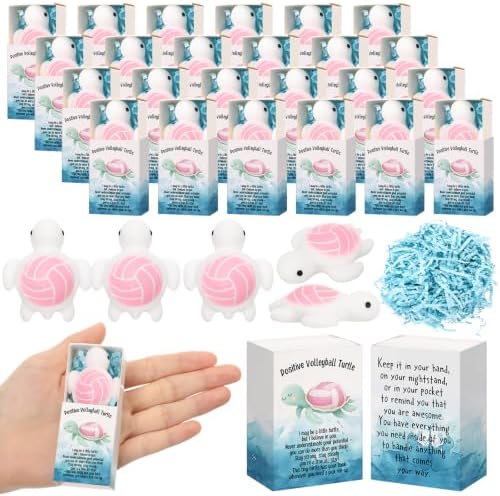 25 Sets Positive Gifts Volleyball Party Favors with Boxes