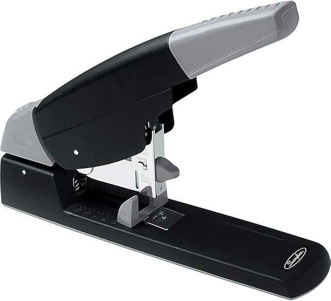 Swingline Heavy Duty Stapler, 210 Sheet Capacity, High Capacity, Jam Free, Comfort Handle, Metal, Black and Gray (90002)