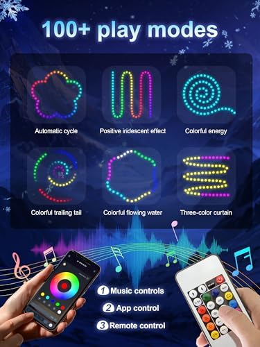 Light Up Princess Costume with handle ＆ App Control for 3-9 Ages Halloween
