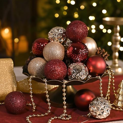Valery Madelyn 50ct Christmas Tree Decorations Ball Ornaments 2.36 Inches