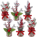 winemana Christmas Table Decorations Indoor Xmas Centerpieces Decor, 6 Pack