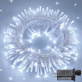 JMEXSUSS 150 LED Connectable White Christmas Lights Indoor for Bedroom