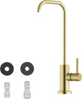 WEWE Drinking Water Faucet, Lead-Free Kitchen Water Filter Faucet for Reverse Osmosis or Water Filtration System, RO Faucet, Gold