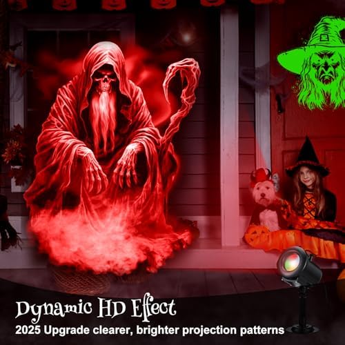 Aurelema 12 in 1 Halloween and Christmas Projector Lights