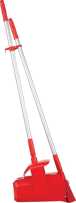 Remco Lobby Dust Pan and Broom Set,Red 62504-1 Each