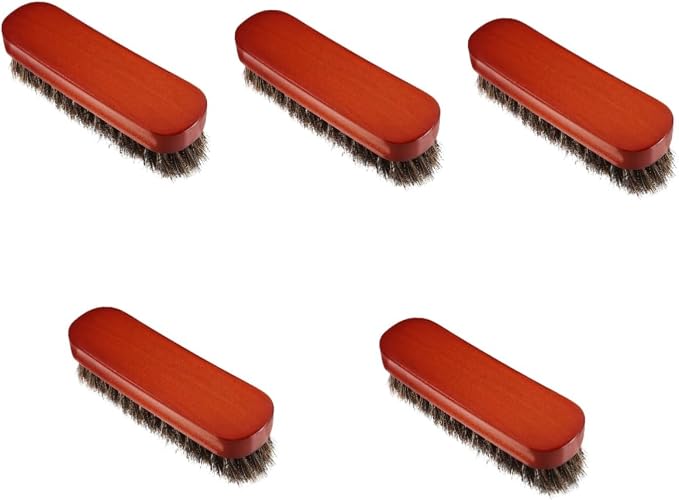 5pcs Laundry Scrubbing Brush Portable Wooden Shoe Cleaner Brush Ergonomic Handle for Boot Cleaning and Polishing for Shoes and Sneakers