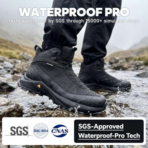 HUMTTO Men's Lightweight Waterproof-Pro Hiking Boots