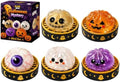 Halloween Spooky Pumpkin Stress Ball Squeeze Toy for Adults, Slow Rise Glitter DumplingSpooky Ghost Decorations, Halloween Cute Pumpkin Squeeze Fidget Toy for Stress Anxiety Relief(5 Pack)
