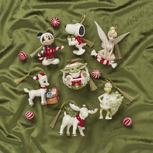 Lenox 895781 Rudolph The Red-Nosed Reindeer Delivering Toys Ornament, Christmas