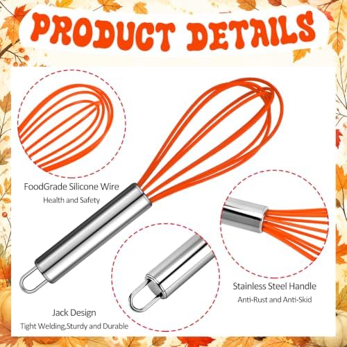 Qinyoung 60pcs/12sets Fall Baking Gift Set with Whisk Spatula