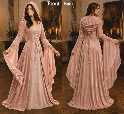 Women Deluxe Witch Dress Renaissance Vampire Halloween Costume