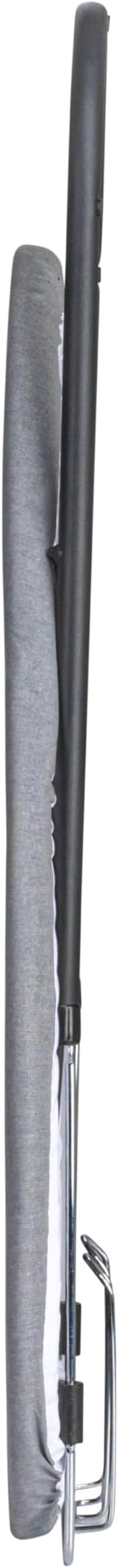 Household Essentials Tabletop Ironing Board, Durable Board with Iron Rest, Includes Door Hang, Perfect for Dorms and Small Spaces, Black with Grey Cover