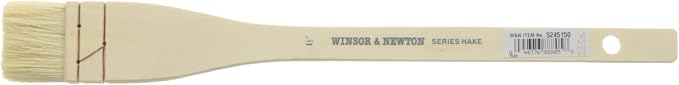 Winsor & Newton Hake Wide Flat Wood Handle Brush - 11/2 inch