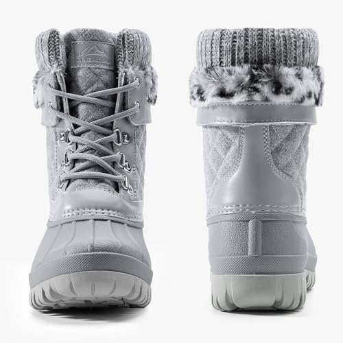 ALEADER Womens Winter Snow Boots | Waterproof Shell | Duck Boots