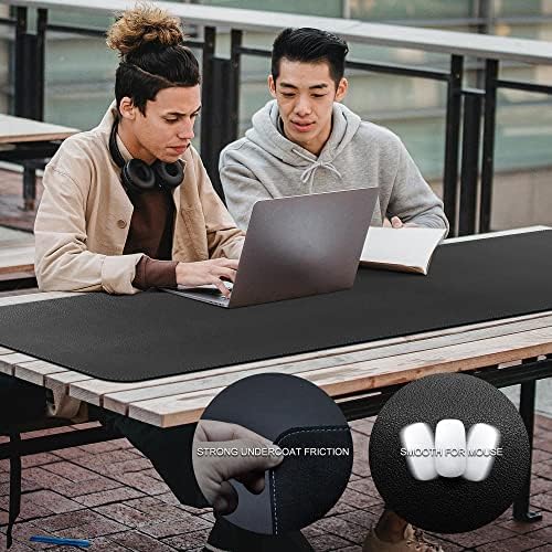 CENNBIE 78.7" x 39.4" Leather Desk Mat, Extra Large Desk Pad for Full Desk