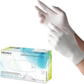 TRONEX 1510 Rubber Latex Disposable Gloves, Non Medical, General Purpose, Food Handling, Food Preparation, Light Industrial, Smooth Finish, Corn Starch Powdered, Natural Color, Small, Box of 100