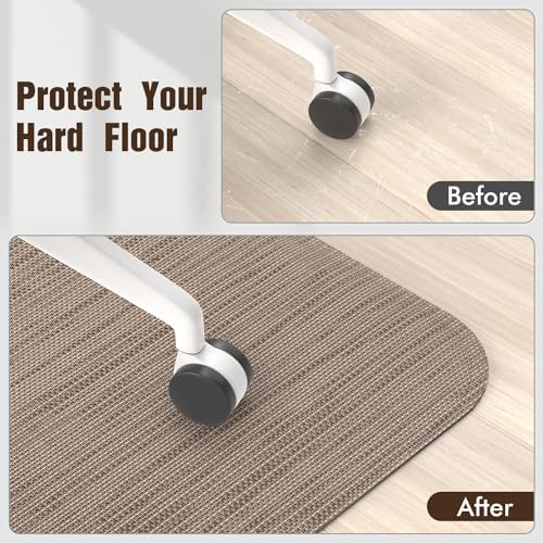 Blvornl Office Chair Mat for Hardwood Floor, Computer Chair Mat, 47.2"x 60"